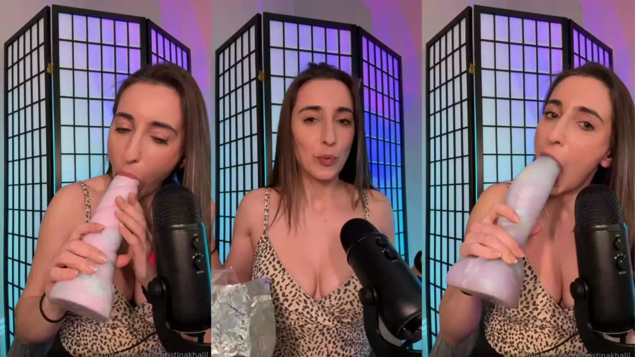 Christina Khalil Big Dildo Sucking Video Leaked